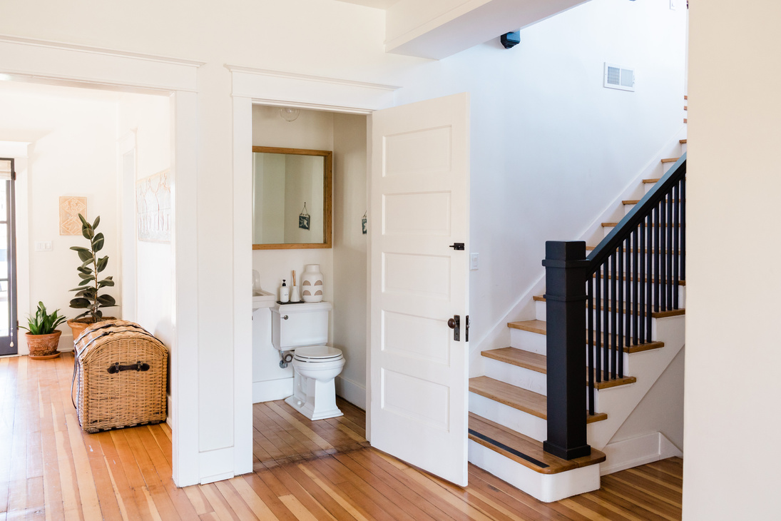 Toilet Near the Stairs