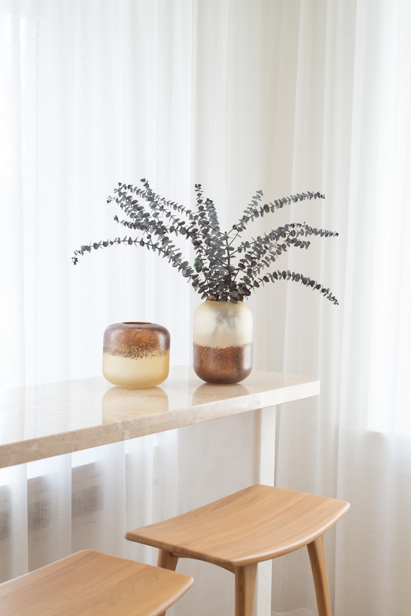 Home Interior with Bouquet of Flowers 